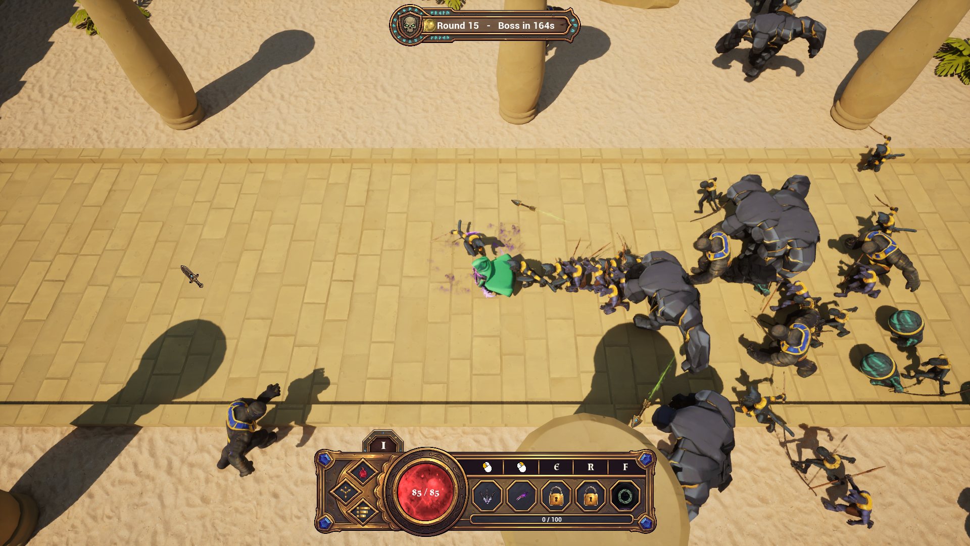 The Rogue against a horde