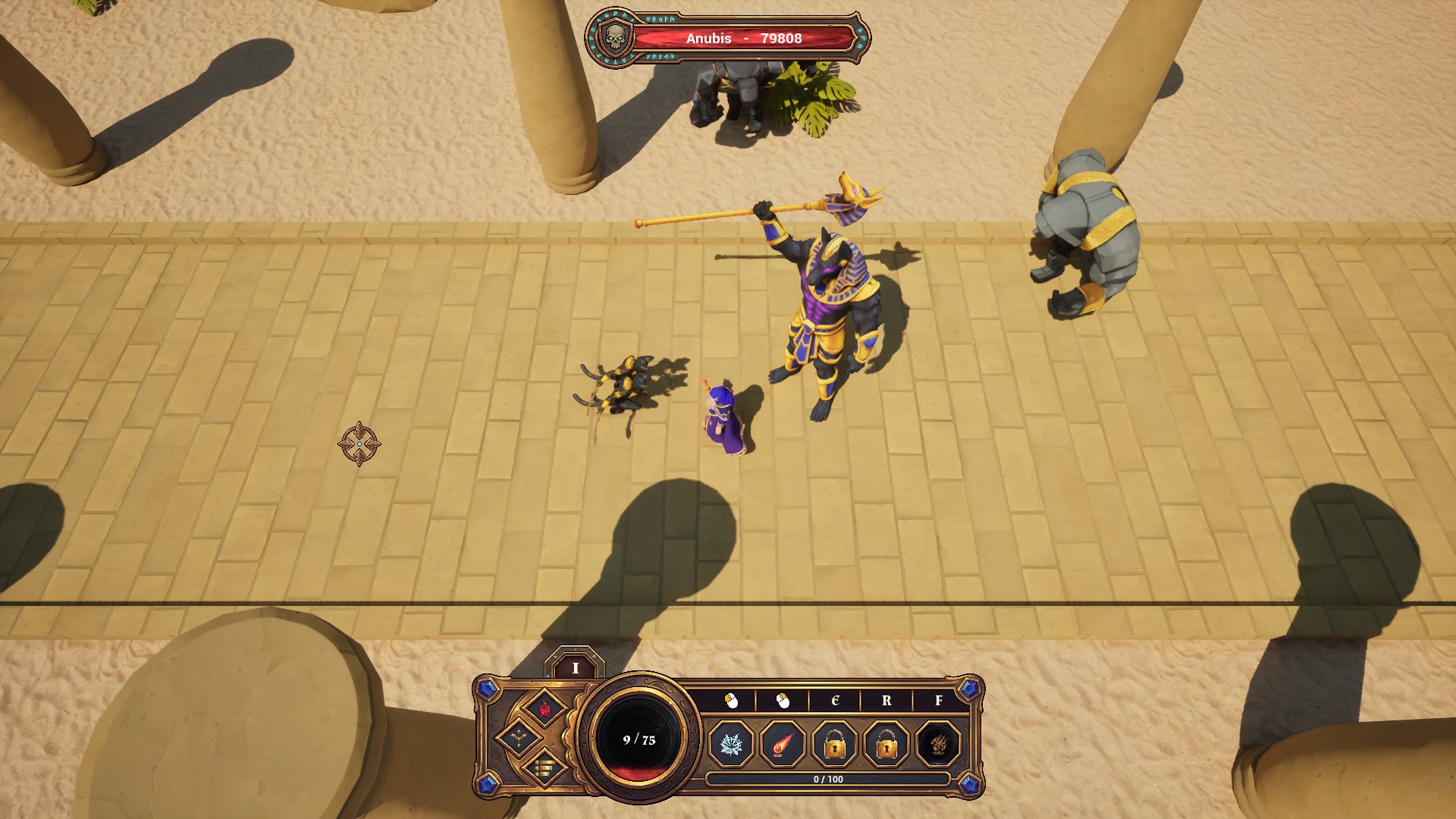 A boss fight